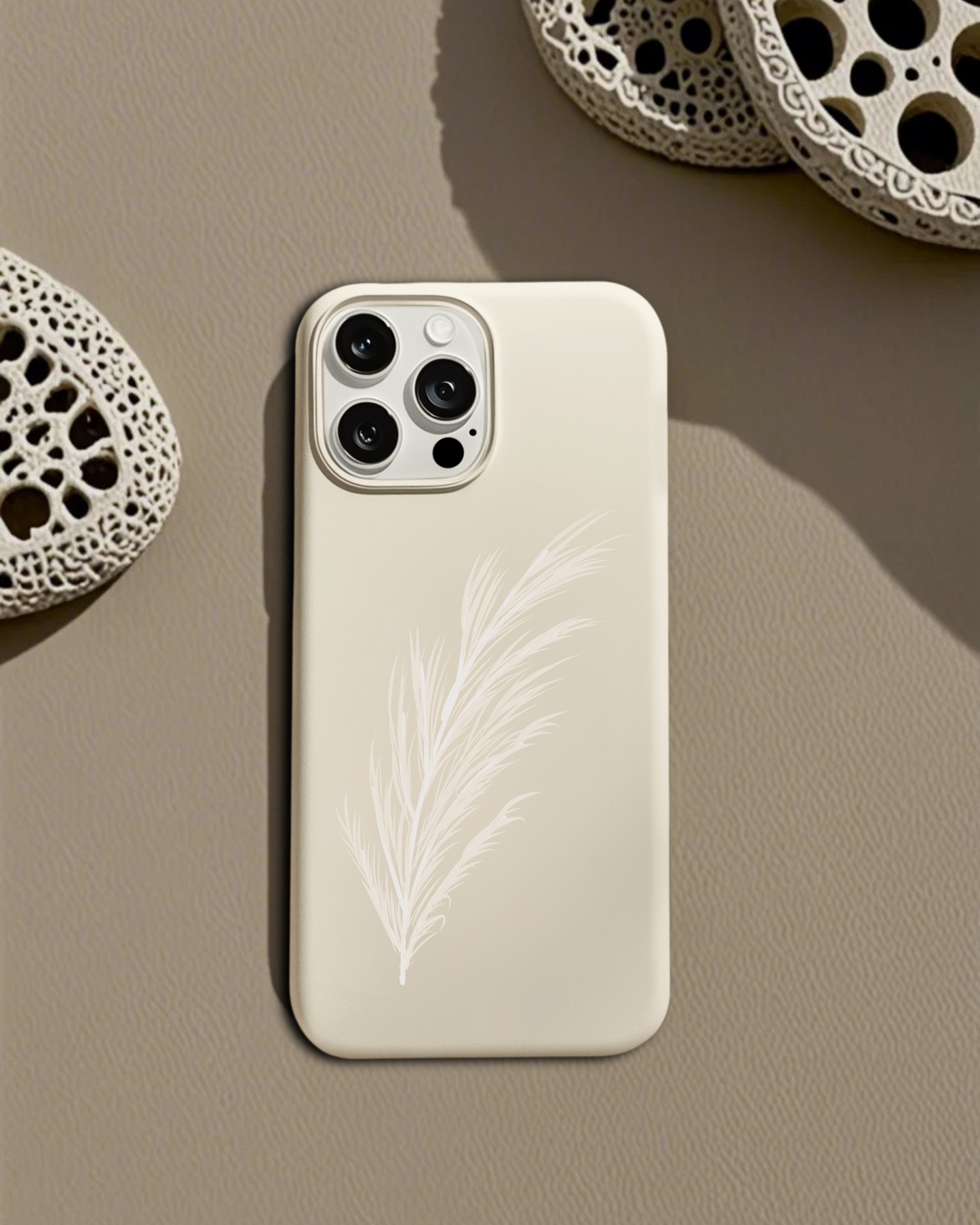 Boho Pampas Whisper β Neutral Centerpiece Case