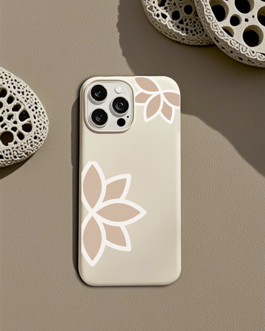Brown Lotus Bloom – Minimalist Serenity Case