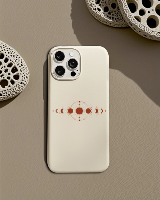 Moon Phase Magic – Minimalist Celestial Line Art Phone Case
