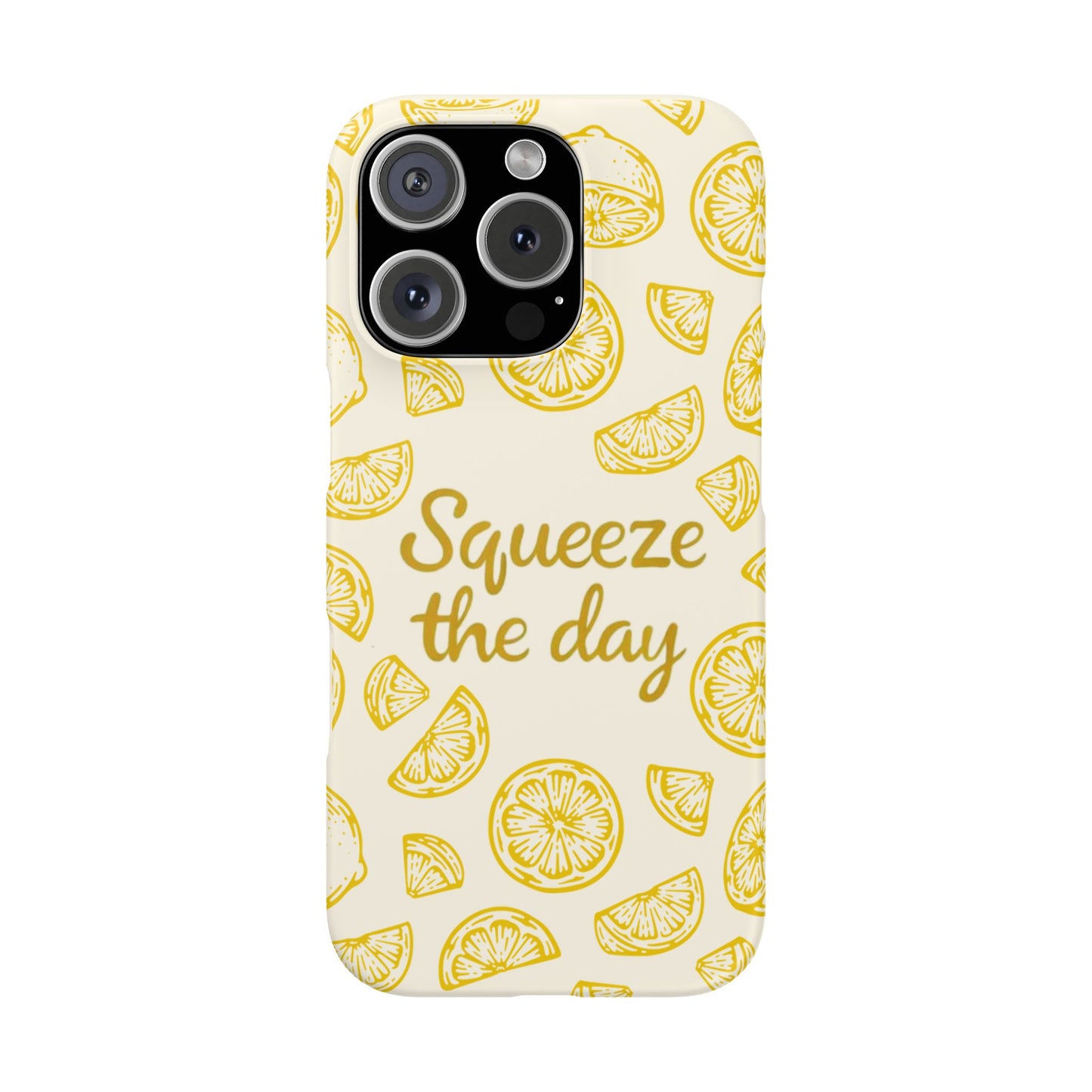Squeeze the Day – Lemon Pattern Case