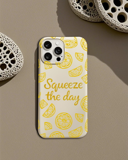 Squeeze the Day – Lemon Pattern Case