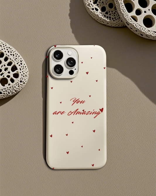 You Are Amazing – Heart Pattern Case