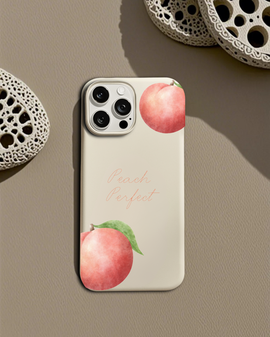 Peach Perfect – Minimal Fruit-Inspired Case